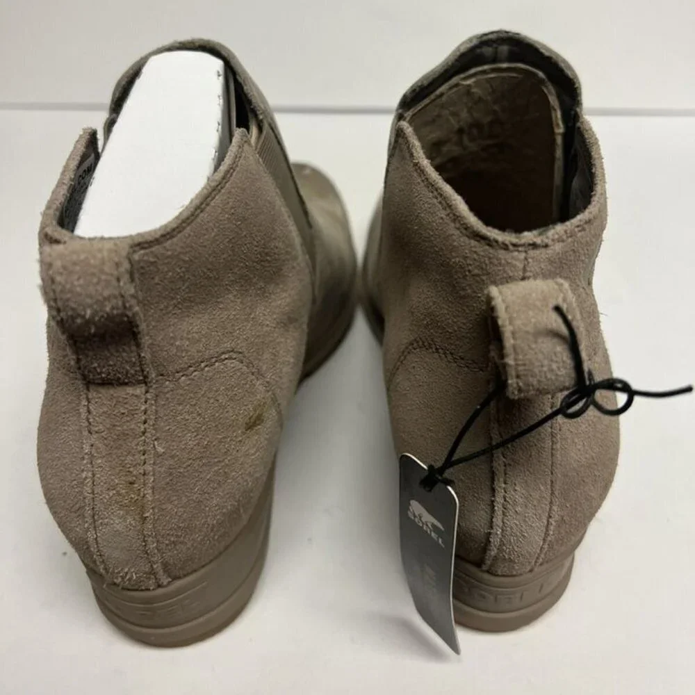 Sorel Women's Evie Pull On Waterproof Ankle Booties Taupe, Size 9 M